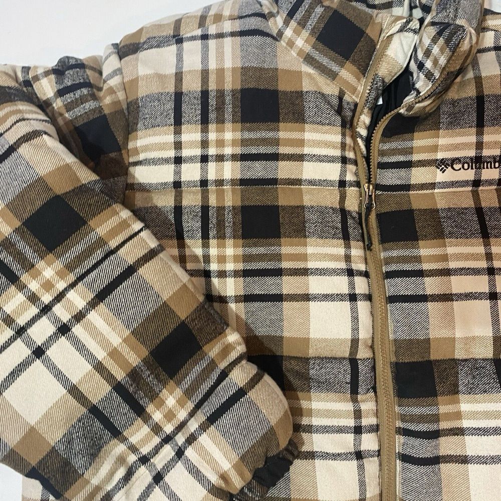 NWT Columbia Men's Puffect Novelty Plaid Puffer Jacket Full Zip Size XL $150 - Picture 6 of 13